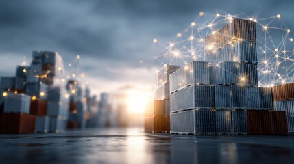 Shipping containers and digital network