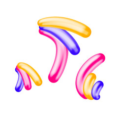 abstract colorful elements transparent png