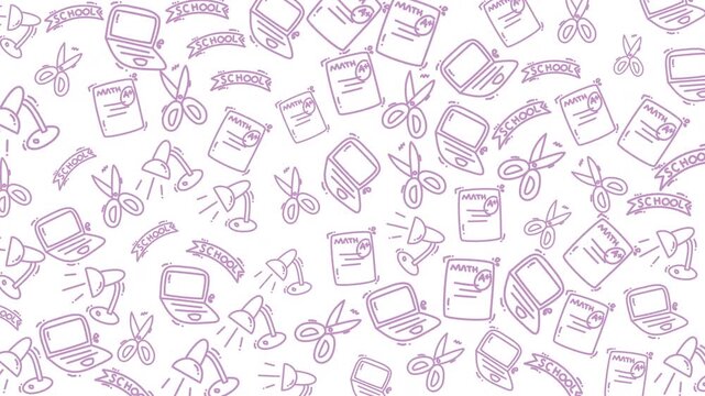 A vibrant collection of school supplies including notebooks, pens, pencils, scissors, and more, perfect for educational projects and creative classroom activities.