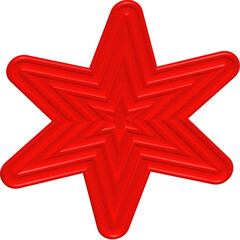 크리스마스 입체 별모양 오너먼트