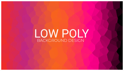 Multicolor low poly background. Abstract geometric polygon background wallpaper. Vector illustration.