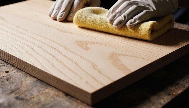 Crafting beauty in wood with care and precision during a creative workshop session Generative AI