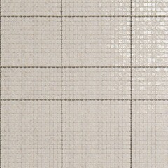 Fototapeta premium Elegant white mosaic tile flooring creates a timeless ambiance in a modern space