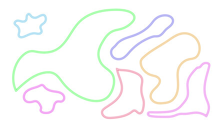 Soft Pastel Line Art Frames