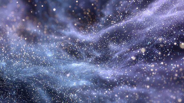 Vibrant nebula swirls with countless distant stars