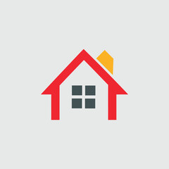 minimalist house icon vector
