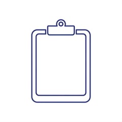 Minimalist Clipboard Illustration for Organization and Task Management.