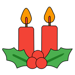 Christmas Candle Icon
