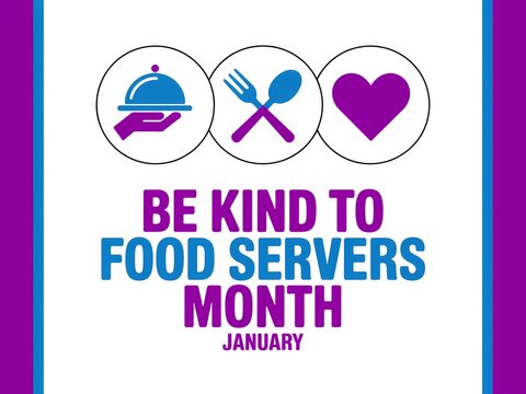 Celebrate be kind to food servers month in january with a heartwarming message of appreciation