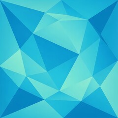 Geometric Blue Abstract Background - Modern Design with Triangle Shapes.