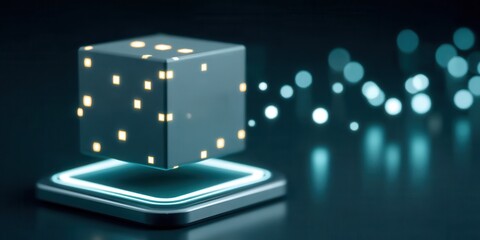 A surreal luminous cradle where sales dreams drift with inventory glow as logistics waves form around operation strength born in partnership and signaled by a note of efficiency