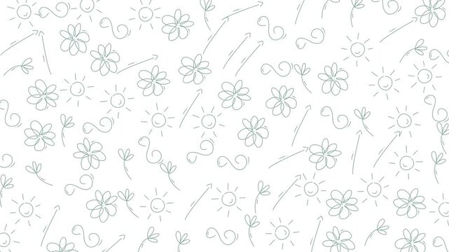 A soft, intricate floral pattern featuring blooming flowers and delicate stems, ideal for backgrounds, textiles, or design projects demanding a natural and elegant aesthetic.