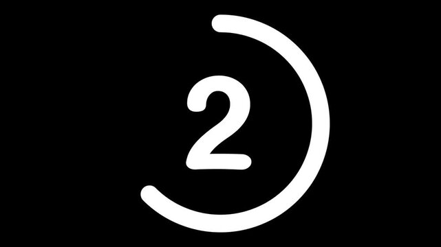 countdown animation inside a circular progress bar