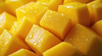 Close-up of diced mango pieces (1)