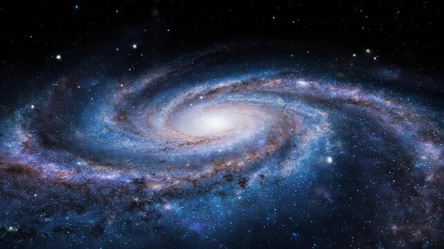 Spectacular Spiral Galaxy - A Cosmic Dance of Light and Matter.