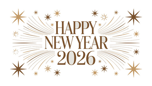 New Year's Eve 2026 Celebration: A festive illustration for the upcoming New Year, radiating excitement and anticipation for the year ahead.