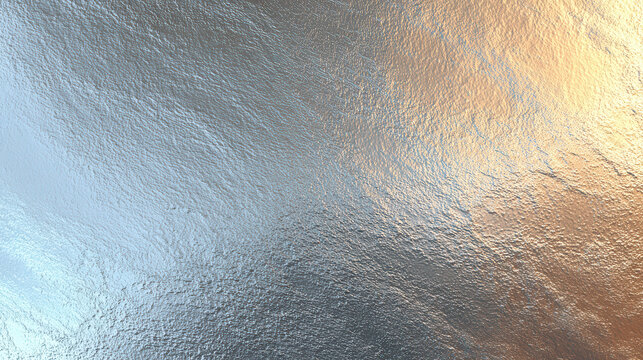 Textured frosted glass with warm and cool light reflections