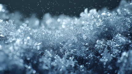 Obraz premium Abstract close up of bubbles and light refractions underwater