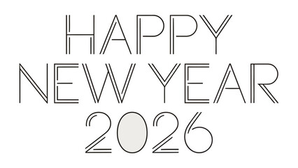 New Year's Greetings 2026: Celebrate the dawn of 2026 with stylish text, evoking excitement and anticipation for fresh beginnings. 