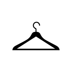 hanger silhouette icon vector illustration on white background