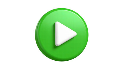 Green Play Button Icon