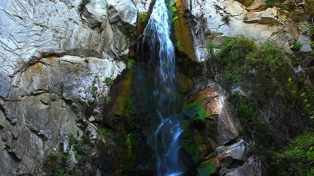  a video of Sturtevent Falls in Angeles National Forest California