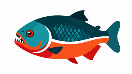 Fish illustration vector diagram
