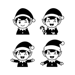 A fun set of funny cartoon people and business characters featuring a boy, girl, and businessman worker in office occupations with a phone and hat vector illustration icon