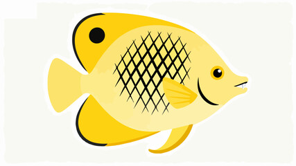 Fish illustration vector diagram