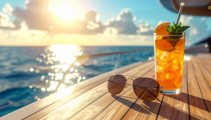 Summer Yacht Holiday Scene Ai Generated