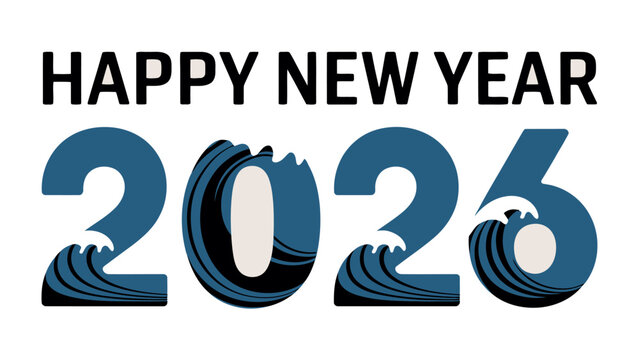 New Year 2026 Celebration: A stylish and vibrant greeting for the new year, filled with hope and excitement, wishes everyone a prosperous and joyous year ahead.