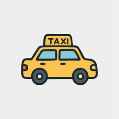 taxi icon. Transportation Vehicles Icon. 