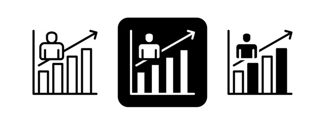 Journey Solid color and black line drawing vector illustration set