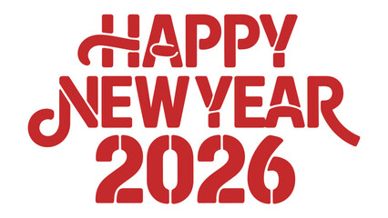 New Year 2026: A vibrant and modern design, boldly proclaiming the dawn of a New Year, with the year 2026 prominently displayed. conveying a message of anticipation, celebration, and fresh beginnings.
