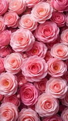 Naklejka premium background of pink roses