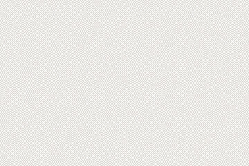 Modern seamless vector pattern with geometric maze-inspired lines, neutral beige over white. Ideal for textiles, wallpapers, packaging, and backgrounds in digital banners or print projects.