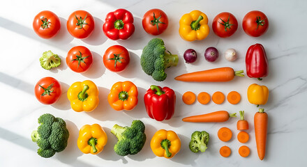 Professional studio-quality image of fresh vegetables ideal for restaurant menus, grocery ads, e-commerce, and food delivery apps targeting health-conscious consumers