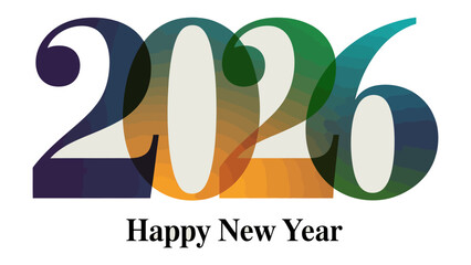 A New Beginning: A vibrant graphic symbolizes the dawn of a new year, with the numbers 2026 intertwined in a dynamic and colorful design, celebrating fresh starts and future possibilities.