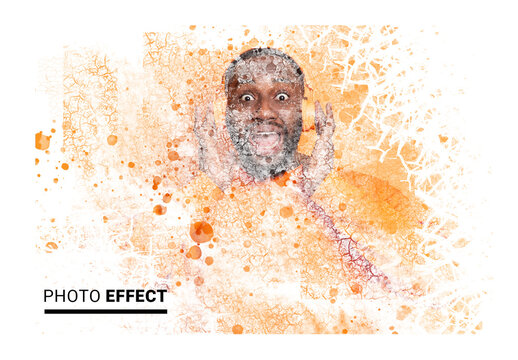 Paint Splatter And Brush Photo Effect