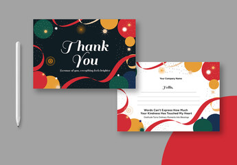 Thank You Card Design Layout