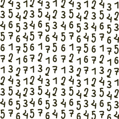 The texture consists of vertical rows containing prime ordinal numbers from one to seven.