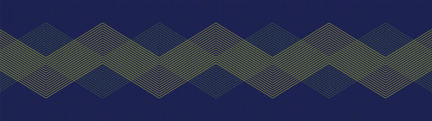 Panorama Yellow Waving line on purple Technology Background,comic and Motion concept design,vector.