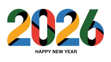 New Year's Greetings 2026: A vibrant and colorful design marks the start of a New Year, bringing fresh opportunities and prospects for the year.