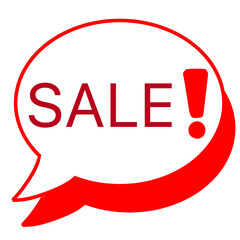 SALE speech bubble illustration
特売　吹き出し　SALE  イラスト