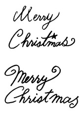 [marker]merry christmas lettering