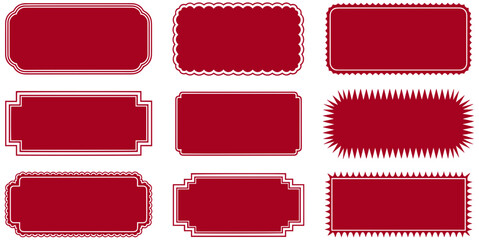 Elegant vintage frames set for creative design projects and stylish branding elements