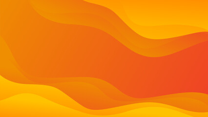 Abstract orange-yellow gradient wave background, modern dynamic fluid wallpaper, template banner background for sales, ads, business, presentations, websites, pages, and more