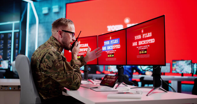 Government Soldier At Military Control Center Faces Ransomware