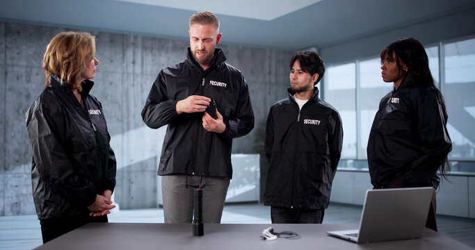 Security Team Trainer Showcases Flashlight Gear Demo