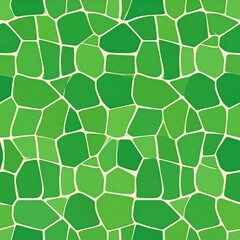 A seamless, organic pattern of green tessellated shapes